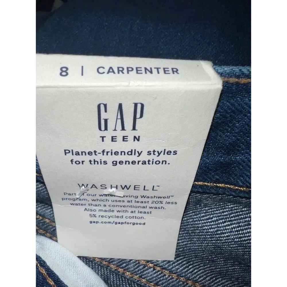 Gap kids carpenter blue jeans
